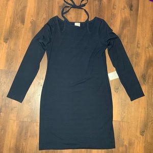 Nordstrom Dual Nature Ribbed Long Sleeve Dress